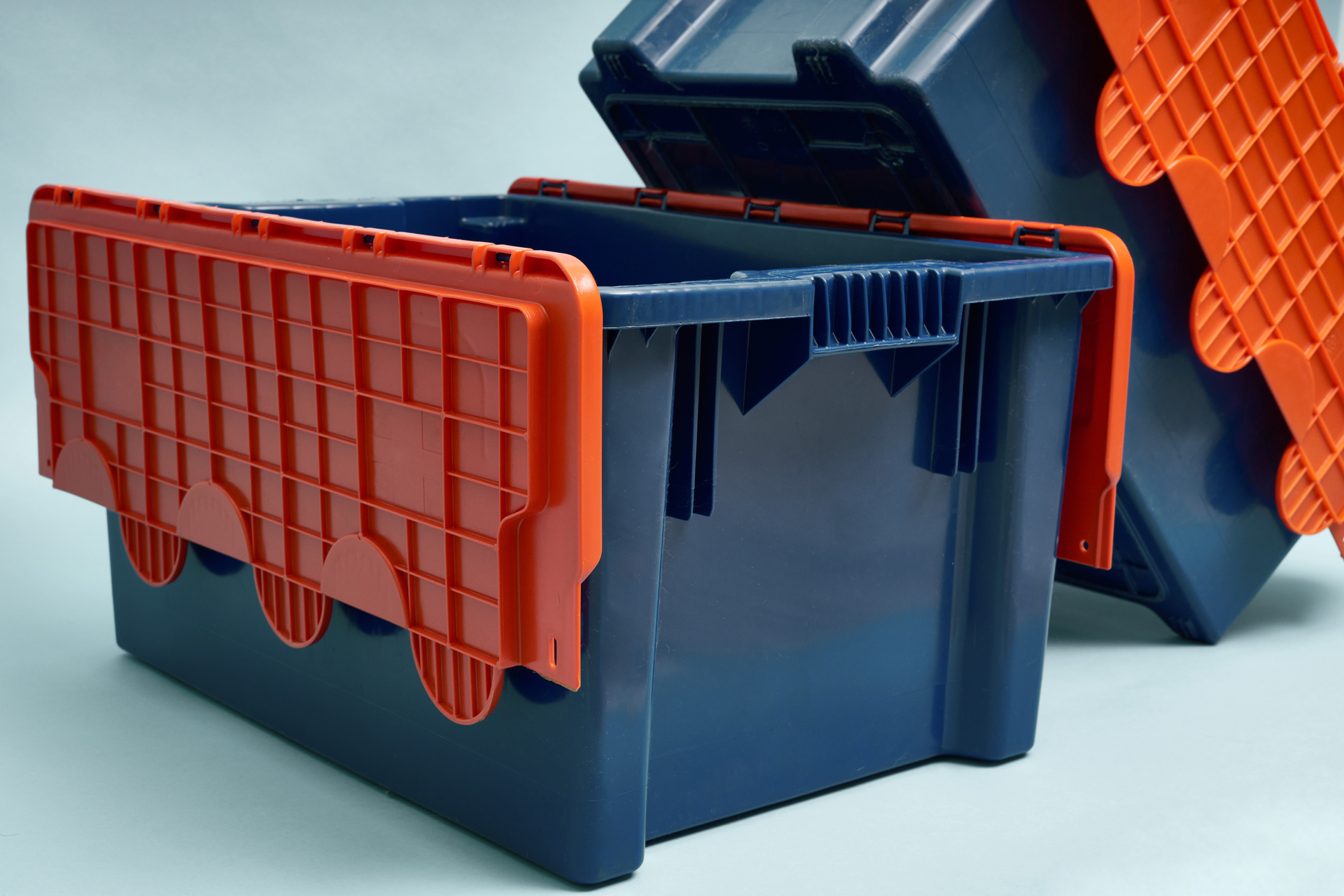 Nested Plastic Crates